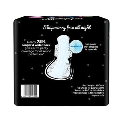 Whisper Thick Bindazzz Nights Sanitary Pads (400mm) (XXXL) 20's - Sanitary Napkins