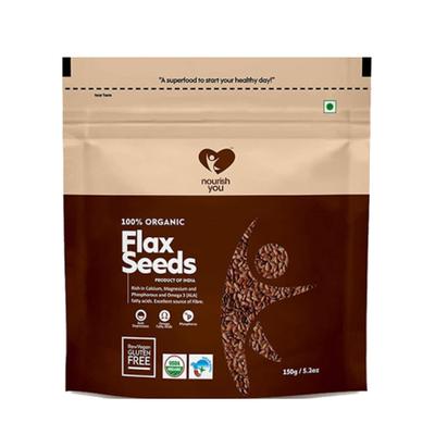 Nourish You Flax Seeds 150 gm - Nutritional Bars