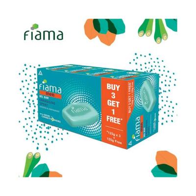 Fiama Men Energizing Sport Gel Bar with Ginseng and Lemongrass with skin conditioners 500g 4's - Soaps