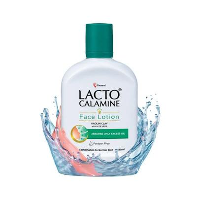 Lacto Calamine Daily Face Care Lotion Oil Balance with Aloevera for Combination to Normal Skin - 120Ml - Face Moisturizers