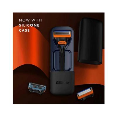 Gillette Fusion Premium Gift Set for Men 1 Gillette Fusion Manual Razor, 2 Gillette Fusion Cartridges, 1 Travel Case 501 gm - Razors & Cartridges