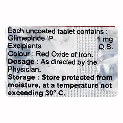 GLIMEFINE 1 Tablet 10's - Diabetes-Ant