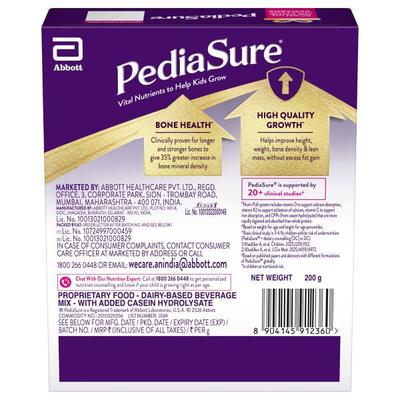 Pediasure Scientifically Designed Nutrition Health Drink Refill - Vanilla Flavour 200 g - Kids Nutrition