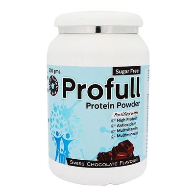 PROFULL SUGAR FREE SWISS CHOCOLATE FLAVOUR PROTEIN Powder 500gm - Supplements-Sup