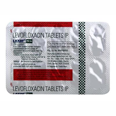 Loxof 750mg Tablet 10'S - Bacterial Infections-Qui