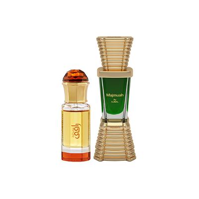 Ajmal Mukhallat Raaqi Concentrated Perfume Oil Floral Fruity Attar And Majmua Concentrated Perfume Oil Oriental Attar 20 ml - Deodorants/Roll-Ons