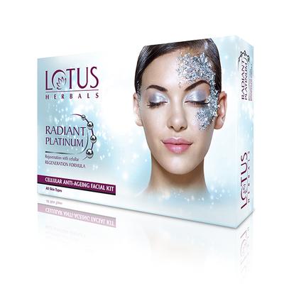 Lotus Herbals Radiant Platinum Cellular Anti-Ageing 4 Facial Kit 1's - Facial Kits