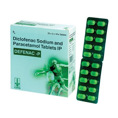 DEFENAC P GREEN Tablet 10's - Pain relief-Nsa
