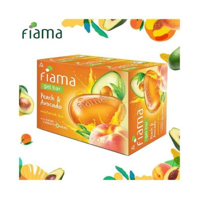 Fiama Gel Bar Peach and Avocado for moisturized skin with skin conditioners Soaps 375 gm - Soaps
