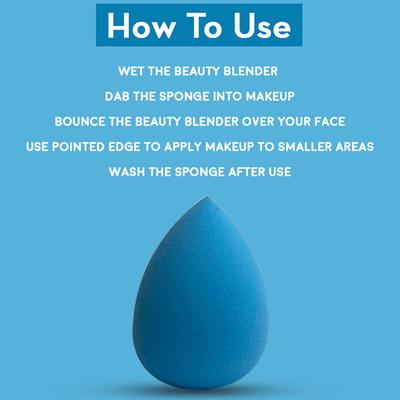 Jaquline USA Regular Beauty Blender Blue 20 gm - Sponges & Applicators