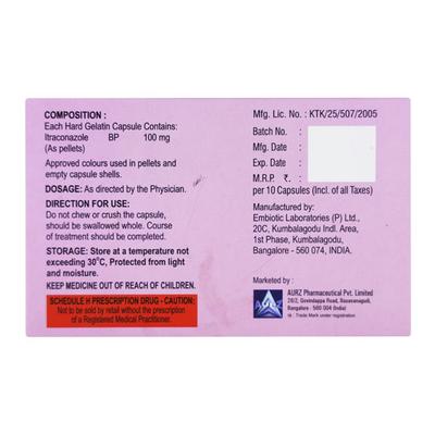 AXTRA 100 Capsule 10's - Fungal Infections-Anf