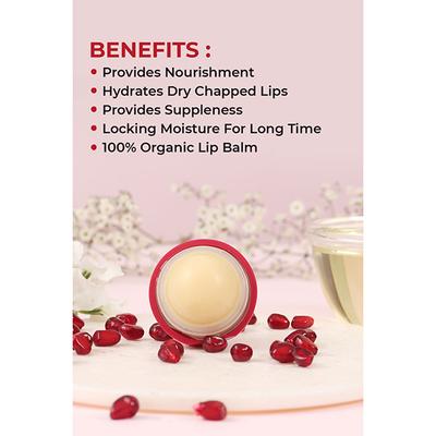 Organic Harvest Pomegranate Lip Balm 8 gm - Lip Balms