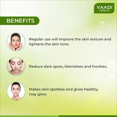 Vaadi Herbals Skin-Whitening Massage Gel - Saffron 50 gm - Massage Oils