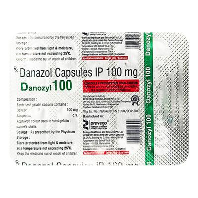 DANOZYL 100 Capsule 10's - Hormonal Therapy-And