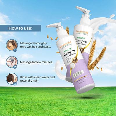 Aryanveda Keratin Shampoo with Conditioner, Keratin, Wheat & Whey Protien 200 ml - Shampoos