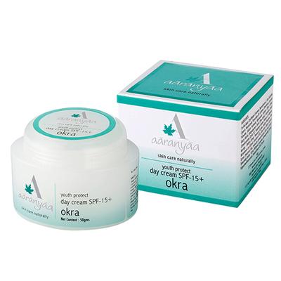 Aaranyaa Youth Protect Day Cream Okra SPF 15 50 gm - Day Cream