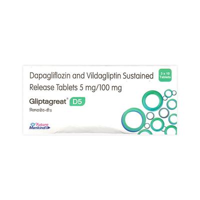 GLIPTAGREAT D 5 Tablet 10's - Diabetes-Ant