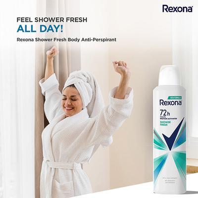 Rexona Shower Fresh Advanced Protection Anti-Perspirant Deodorant for Women 200 ml - Body Mist/Spray