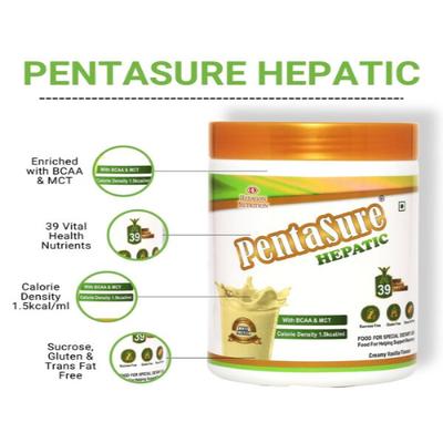 PentaSure Hepatic Nutritional Powder - Creamy Vanilla Flavour 400 g - Protein Drink
