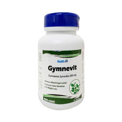 Healthvit Gymnevit Gymnema Sylvestris 250 mg Capsules 60's - Herbal Dietary Supplement