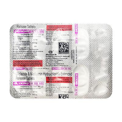 GLYKIND M XR 60 Tablet 10's - Diabetes-Ant