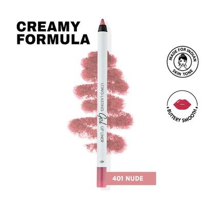 Lamel Long Lasting Gel Lip Liner 401-Nude 1.7 gm - Lip Liners