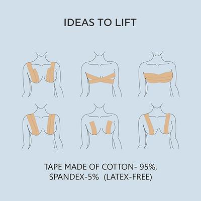 House of Beauty Breast Tape 2 Inch For Natural Lift & Body Tape Coverage - Skin Colour 1's - Others