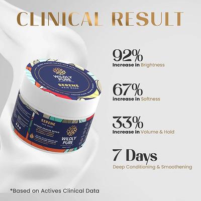 Wildly Pure Serene Hair Mask for Deep Conditioning Smoothening 12 Oils Plant Keratin Toxin 20 200 ml - Hair Masks & Packs