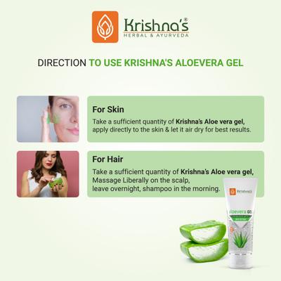 Krishna's Herbal & Ayurveda Aloe Vera Gel 100 gm - Personal Care (Ayush)