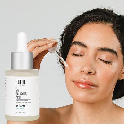 FURR By Pee Safe 2% Salicylic Face Serum For Acne Marks & Blemishes Controls Breakouts & Exfoliates Dead Skin Cells 30 ml - Face Gels