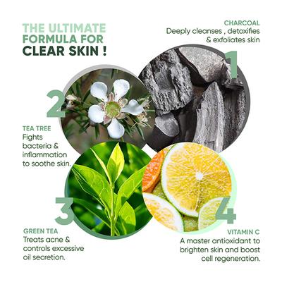 Greenberry Organics Face Wash - Detox Charcoal 120 ml - Face Wash & Cleansers