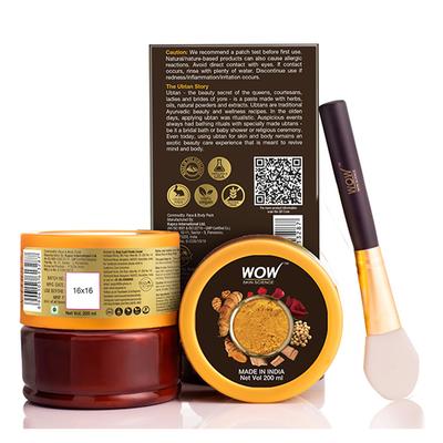 Wow Life Science Ubtan Face & Body Pack 200 ml - Face Packs