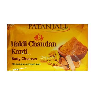 Patanjali Body Cleanser - Haldi Chandan Kanti (Pack of 4 x 150 g) - Soaps