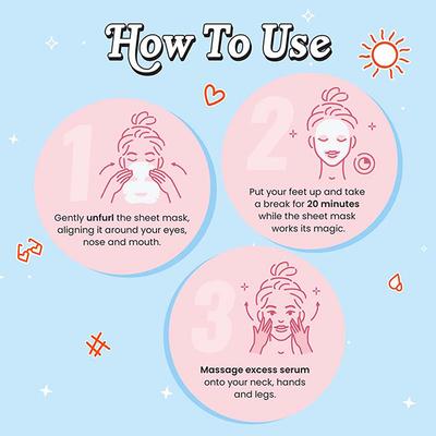 Myglamm Popxo Sundowner Super Soothing Chamomile Sheet Mask Clams & Moisturises Irritated Skin With Niacinamide, Hyaluronic Acid, Rice Water, Calendula 25ML - Sheet Masks