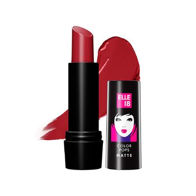 Elle 18 Colour Pop Matte Lipstick, R34, Selfie Red 4.3gm - Lipsticks