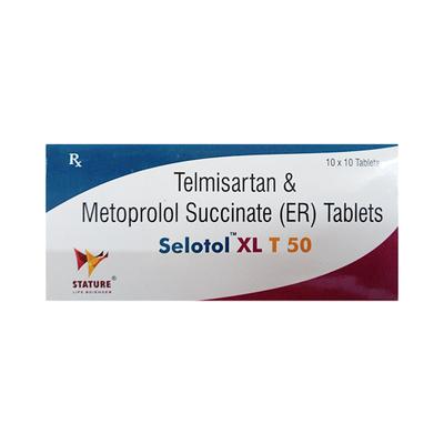 SELOTOL XL T 50 Tablet 10's - Hypertension-Ang