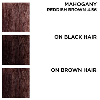 BBlunt Salon Secret High Shine creme Hair Colour 4.56 Mahogany Reddish Brown (50gm+50ml+8ml) 1's - Crème