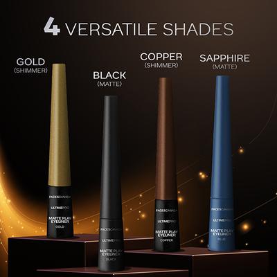 Faces Canada Ultime Pro Matte Play Eyeliner - Gold 2.5 ml - Eyeliners