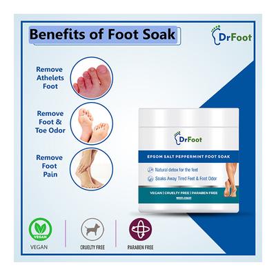Dr Foot Epsom Salt Peppermint Foot Soak 200 gm - Foot Creams & Lotions