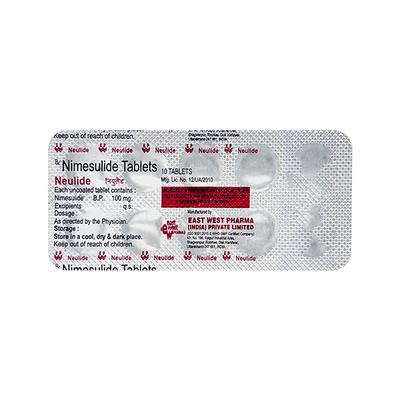 Neulide Tablet 10'S - Pain relief-Nsa