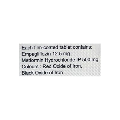 EMPAPRO M 12.5/500 Tablet 10's - Diabetes-Ant