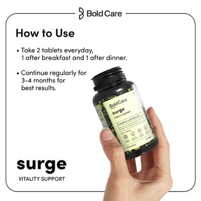 Bold Care Surge L-Arginine and Gokshura Energy Tablet 60's - Speciality Medicines