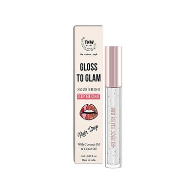 Tnw The Natural Wash Gloss To Glam Nourishing Lip Gloss- Raindrop 3 ml - Lip Glosses