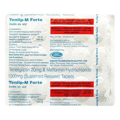 TENLIP M FORTE Tablet 15's - Diabetes-Ant