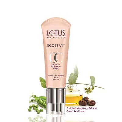 Lotus Make-up Ecostay Cc+ Illuminating Creme Spf-30 Snow Light Ic01 25 gm - Highlighters & Illuminators