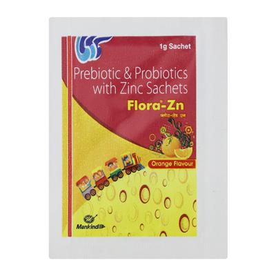 FLORA ZN ORANGE FLAVOUR Sachet 1gm - Diarrhoea-Ant