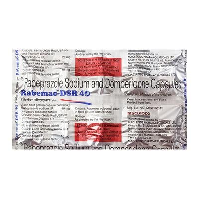 RABEMAC DSR 40 Capsule 10's - Ulcer/Reflux/Flatulence-Aaa