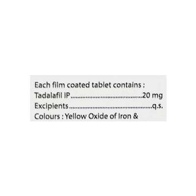 TADAZEST 20mg Tablet 4's - Impotence/Erectile Dysfunction (Ed)