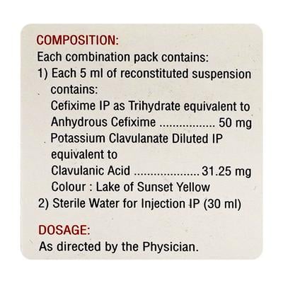 Zifi CV 50mg Dry Syrup 30ml - Bacterial Infections-Cep