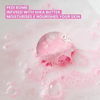 O3+ Pedilogix Scoop Bomb Pedicure with Bath Bomb for Soft & Moisturised Feet -100g+10ml 110 g - Scrubs & Exfoliants